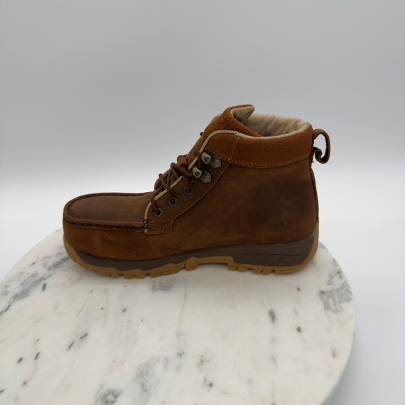 Twisted X Alloy Toe Work Boots Men 7.5 Brown Leather WXCA001 Moc Toe Safety Shoe main image 6